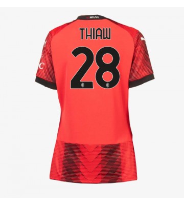 AC Milan Malick Thiaw #28 Replika Hjemmebanetrøje Dame 2023-24 Kortærmet